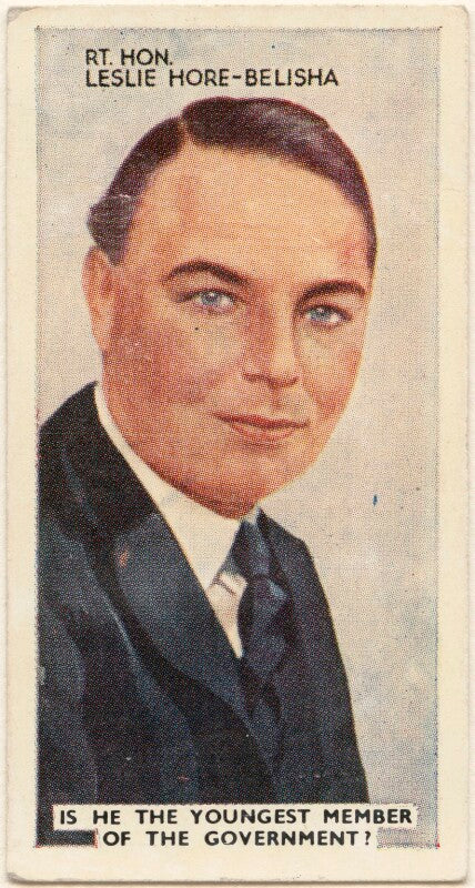 Leslie hore belisha, baron hore belisha npg d49077