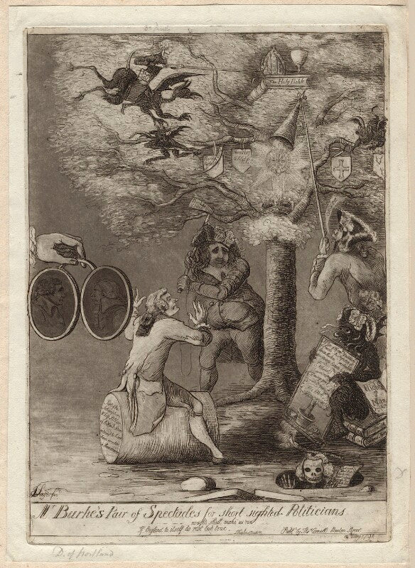 'mr burke's pair of spectacles for short sighted politicians' npg d9559