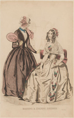 'Morning and evening dresses', March 1845 NPG D47957