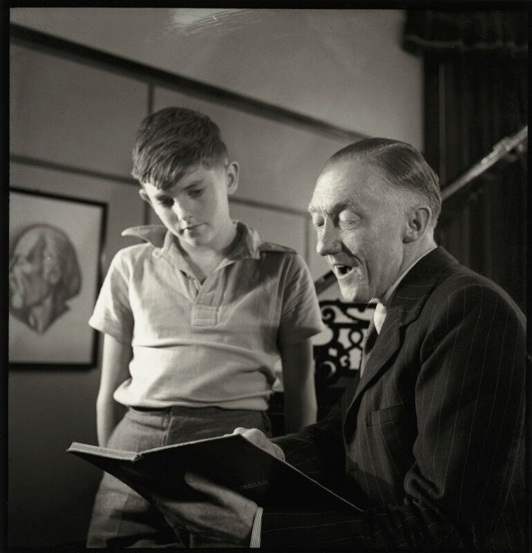 Herbert bardgett with his son npg x128657