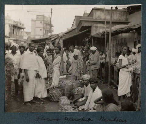 'Flower Market, Madras' NPG Ax143696