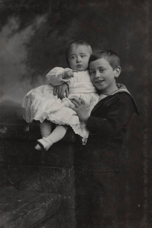 Louis mountbatten, earl mountbatten of burma; george mountbatten, 2nd marquess of milford haven npg ax26450