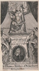 Thomas Hobbes in the title to 'Philosophicall Rudiments' NPG D42992