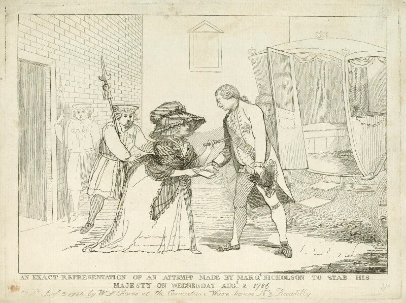 Margaret nicholson; king george iii npg d33164