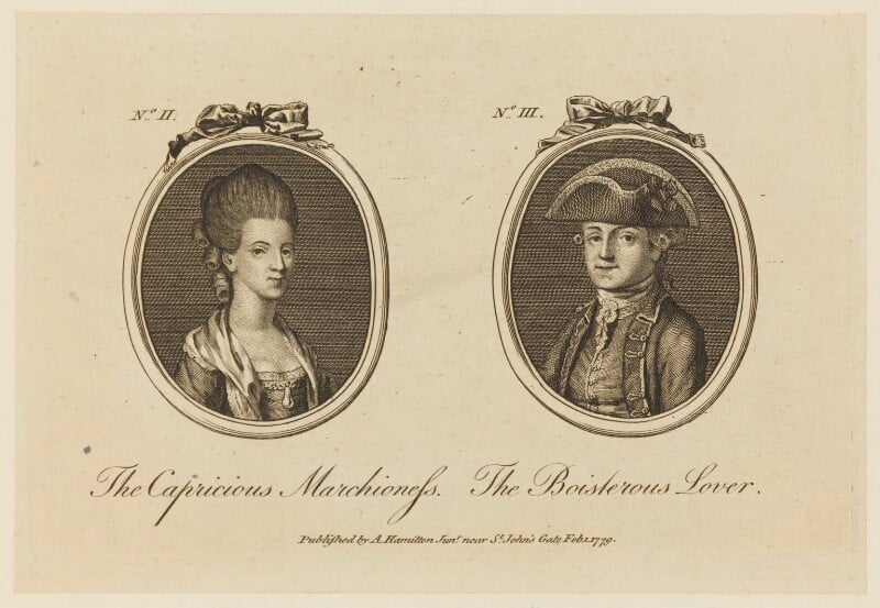 'the capricious marchioness and the boisterous lover' npg d16028