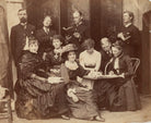Emily Storey (née Hayward) and George Adolphus Storey with family and friends NPG x22271