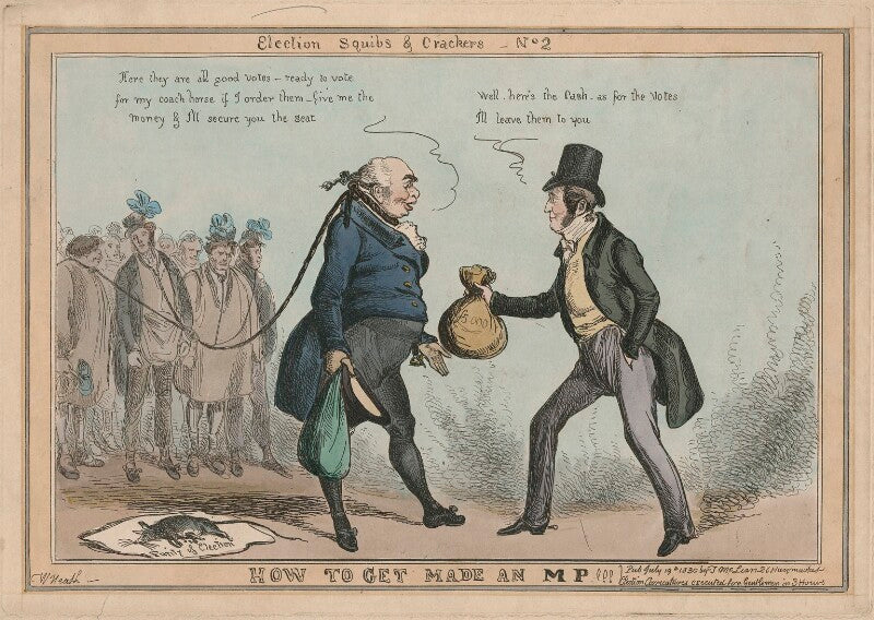 'election squibs & crackers   no. 2   how to get made an mp!!!' npg d48891