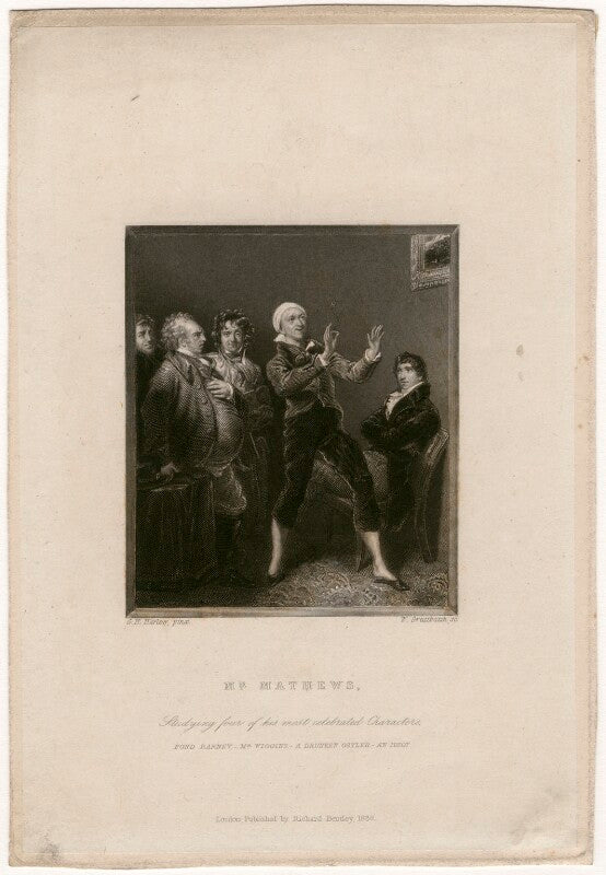 Charles mathews ('studying four of his most celebrated characters') npg d5227