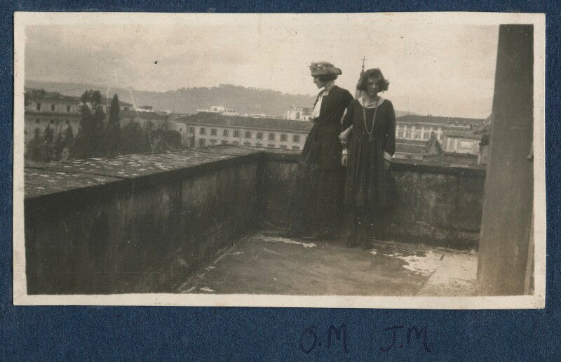 Lady ottoline morrell; julian vinogradoff (née morrell) npg ax140922