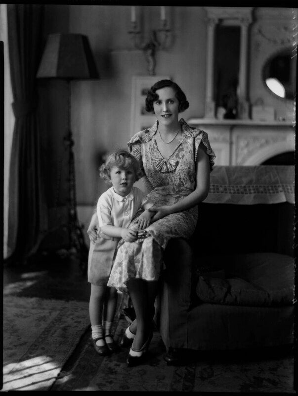 Hon. mrs hamilton russell and her son npg x151329