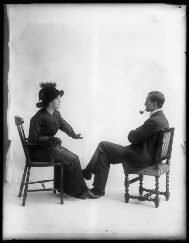 Margaret chute as mrs cowper cowper; g. trevor roller as parker in 'lady windermere's fan' npg x103956