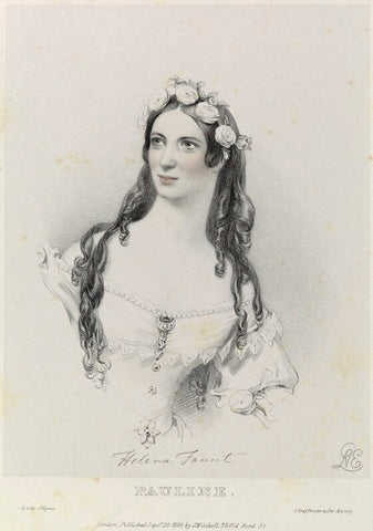 Helen Faucit (Helena (née Faucit Saville), Lady Martin) as Pauline in 'Lady of Lyons' NPG D22102