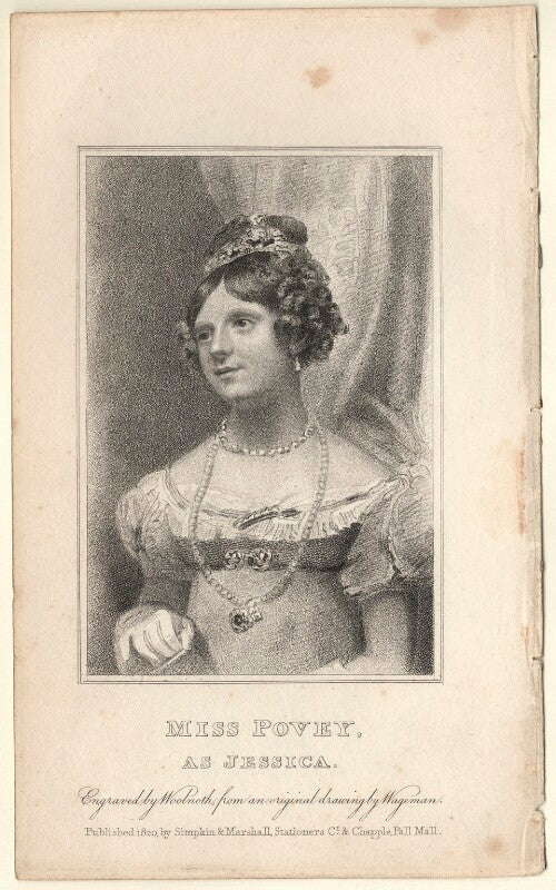 Mary ann povey (mrs knight) as jessica in 'the merchant of venice' npg d8498