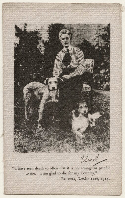 Edith cavell with don and jack npg x200187