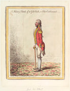 William Schaw Cathcart, 1st Earl Cathcart ('A military sketch, of a gilt stick, or poker emblazoned') NPG D12739