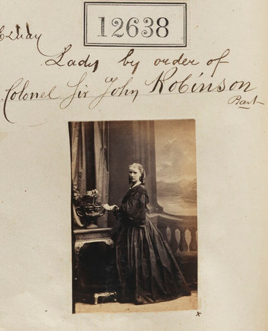 An unknown woman ('Lady by order of Colonel Sir John Robinson Bart') NPG Ax62282