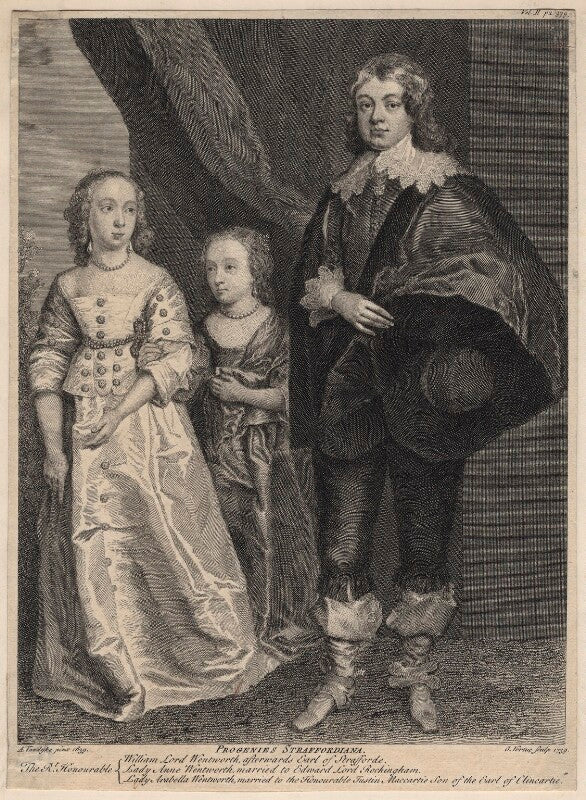 Anne, lady rockingham; arabella, viscountess mountcashel; william wentworth, 2nd earl of strafford npg d16283