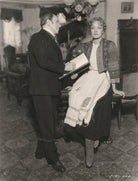 Sir John Lavery and Marlene Dietrich in costume as Anna Sedlak on the set of 'I Loved a Soldier' NPG x194400