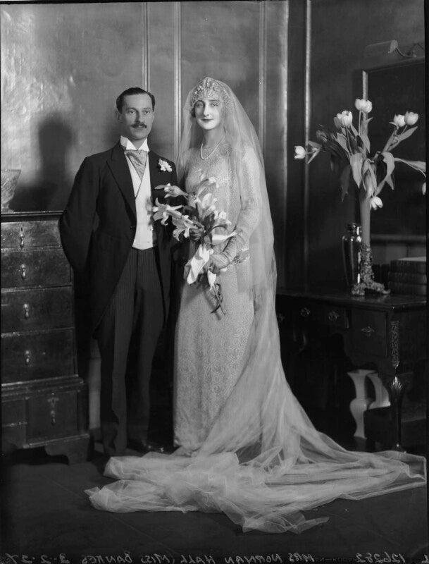 Norman hall; viola florence geraldine hall (née bankes) npg x184592