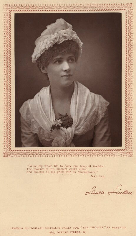 Laura linden (laura sophia morton herbert, née clinton) as olivia in 'the vicar of wideawakefield' npg x20049