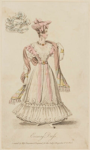 'Evening Dress invented by Miss Pierpoint', September 1827 NPG D47587