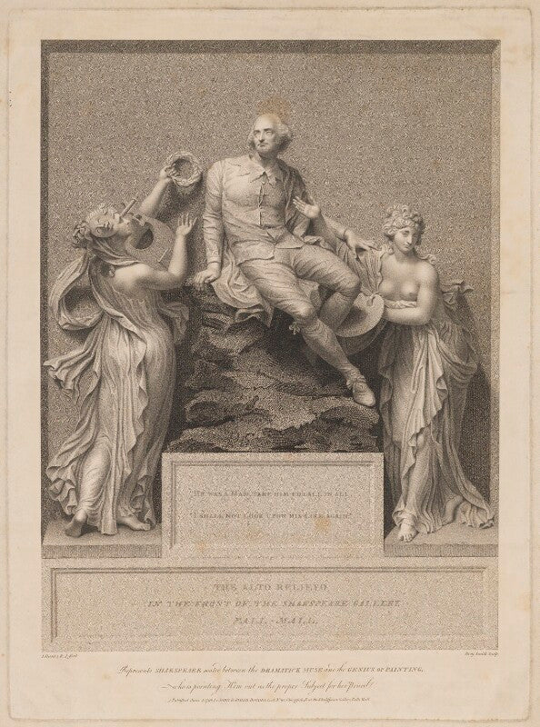 'william shakespeare between the dramatic muse and the genius of painting' npg d41655