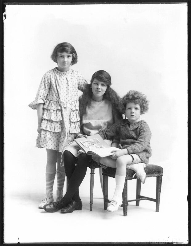 Joan margaret gibbons; vera gladys cumberlege (née gibbons); sir john edward gibbons, 8th bt npg x78700