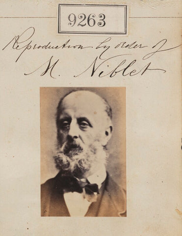 'Reproduction by order of M Niblet' NPG Ax59085