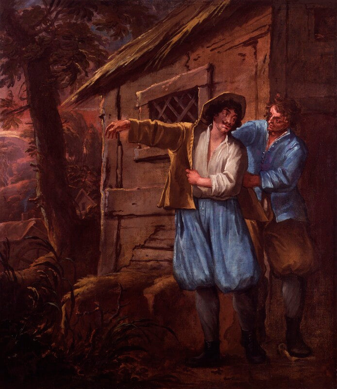 King charles ii at whiteladies (king charles ii; richard penderel) npg 5247