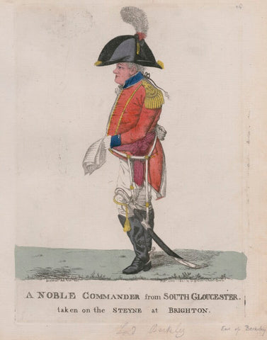 'A noble commander from South Gloucester taken on the Steyne at Brighton' NPG D13294