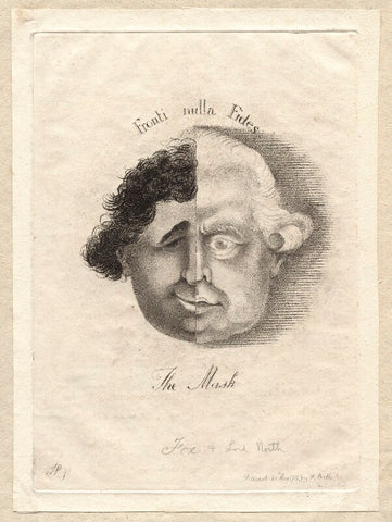 'The mask' (Charles James Fox; Frederick North, 2nd Earl of Guilford) NPG D9570