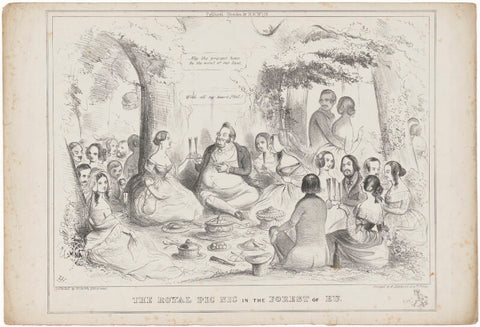 'The Royal Pic Nic in the Forest of Eu' (group including Queen Victoria; Louis-Philippe I; Prince Albert of Saxe-Coburg-Gotha) NPG D33588