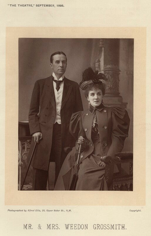 (walter) weedon ('wee gee') grossmith; may lever palfrey (mrs weedon grossmith) npg x16925