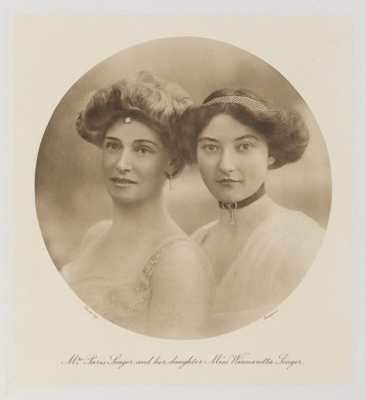 Cecilia singer (née graham); (etheleen) winnaretta (née singer), lady leeds npg ax161383