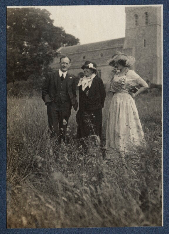Walter de la mare; elfrida de la mare (née ingpen); lady ottoline morrell npg ax141612
