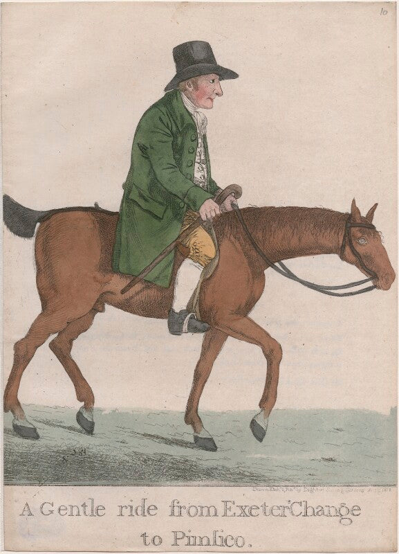 Thomas Clark ('A gentle ride from Exeter 'Change to Pimlico') NPG D10873