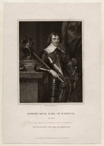 Robert Rich, 2nd Earl of Warwick NPG D26535