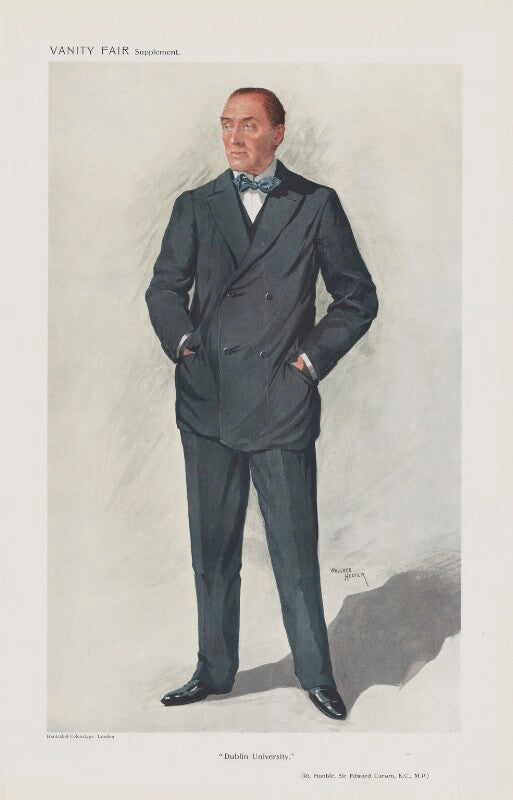 Edward henry carson, 1st baron carson ('men of the day. no. 1265. "dublin university."') npg d45595