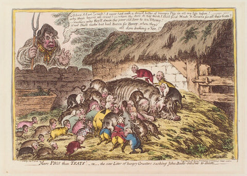 ' - "More pigs than teats", - or - the new litter of hungry grunters, sucking John-Bull's-old-sow to death' NPG D12861