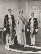 George Lascelles, 7th Earl of Harewood; Princess Mary, Countess of Harewood; Hon. Gerald David Lascelles NPG x194399