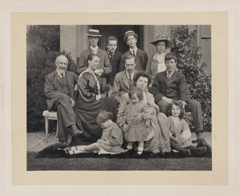 Group photograph of the hobhouse family with children and in laws. npg x32107