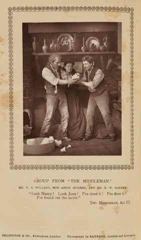 'Group from the "The Middleman"' (Edward Smith Willard; Annie Hughes; E.W. Garden) NPG Ax9364