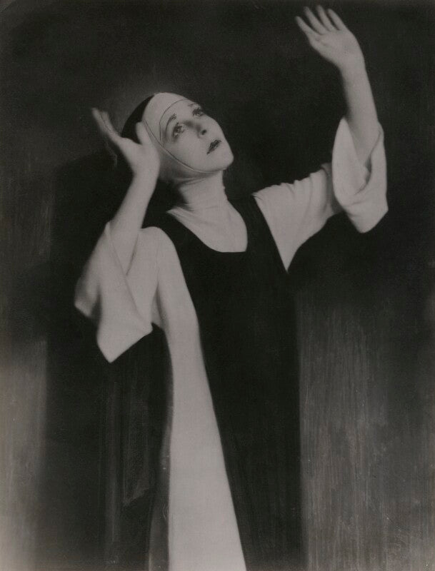 Lady diana cooper (diana (née manners), viscountess norwich) as the nun in 'the miracle' npg x22611