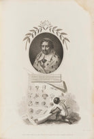 Joseph Pitton de Tournefort with 'A Zephyr disclosing to an astonished world, the System of Tournefort' NPG D34355