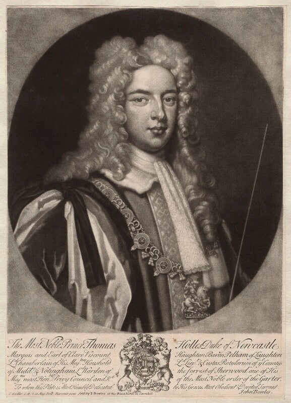 Thomas pelham holles, 1st duke of newcastle under lyne npg d5718