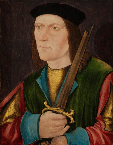 King Richard III with a broken sword NPG L266