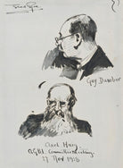 Sir (Edward) Guy Dawber and Axel Herman Haig NPG D43125