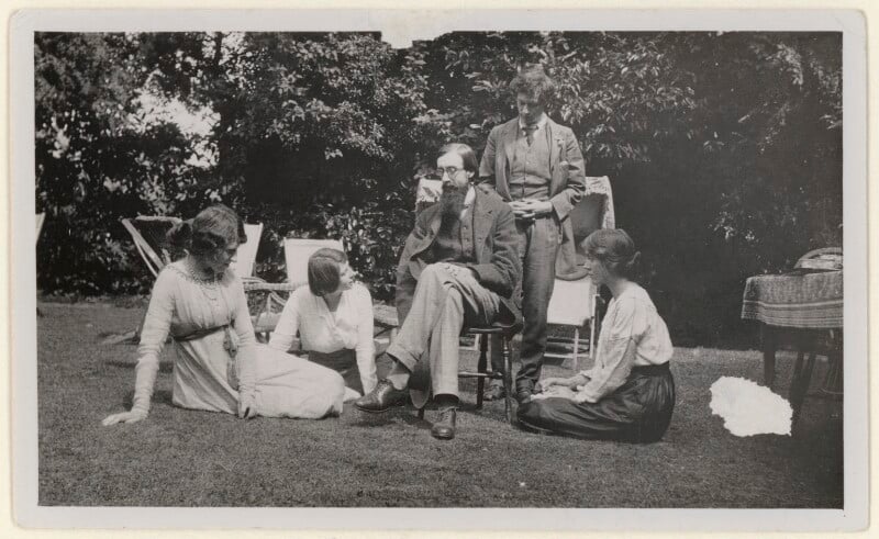 Lady ottoline morrell; maria huxley (née nys); lytton strachey; duncan grant; vanessa bell npg x140432