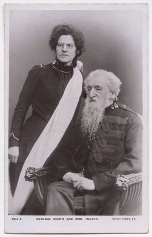 Emma Moss Booth-Tucker (née Booth); William Booth NPG x197602