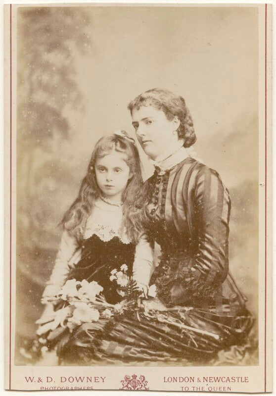 Edith amelia (née ward), lady wolverton; georgina elizabeth ward (née moncreiffe), countess of dudley npg x197297